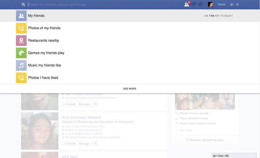 Facebook dévoile "Graph Search", un moteur de recherche social