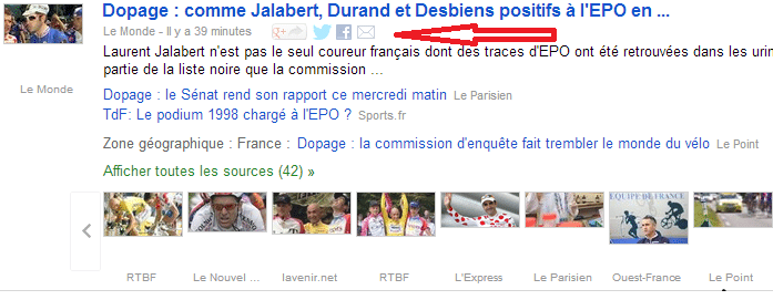 Google Actualités : bug ou tentative de manipulation ?