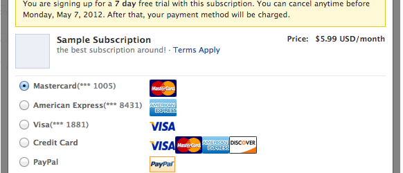 Facebook permet à tous les développeurs de proposer des abonnements payants