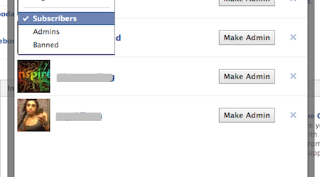 Facebook donne aux administrateurs une liste de ceux qui souscrivent sans aimer